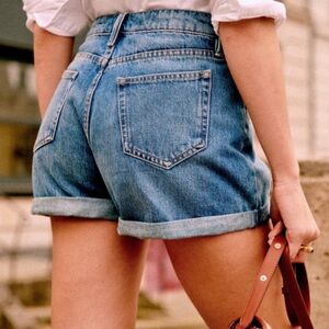 Sezane Neil’s denim Jean shorts